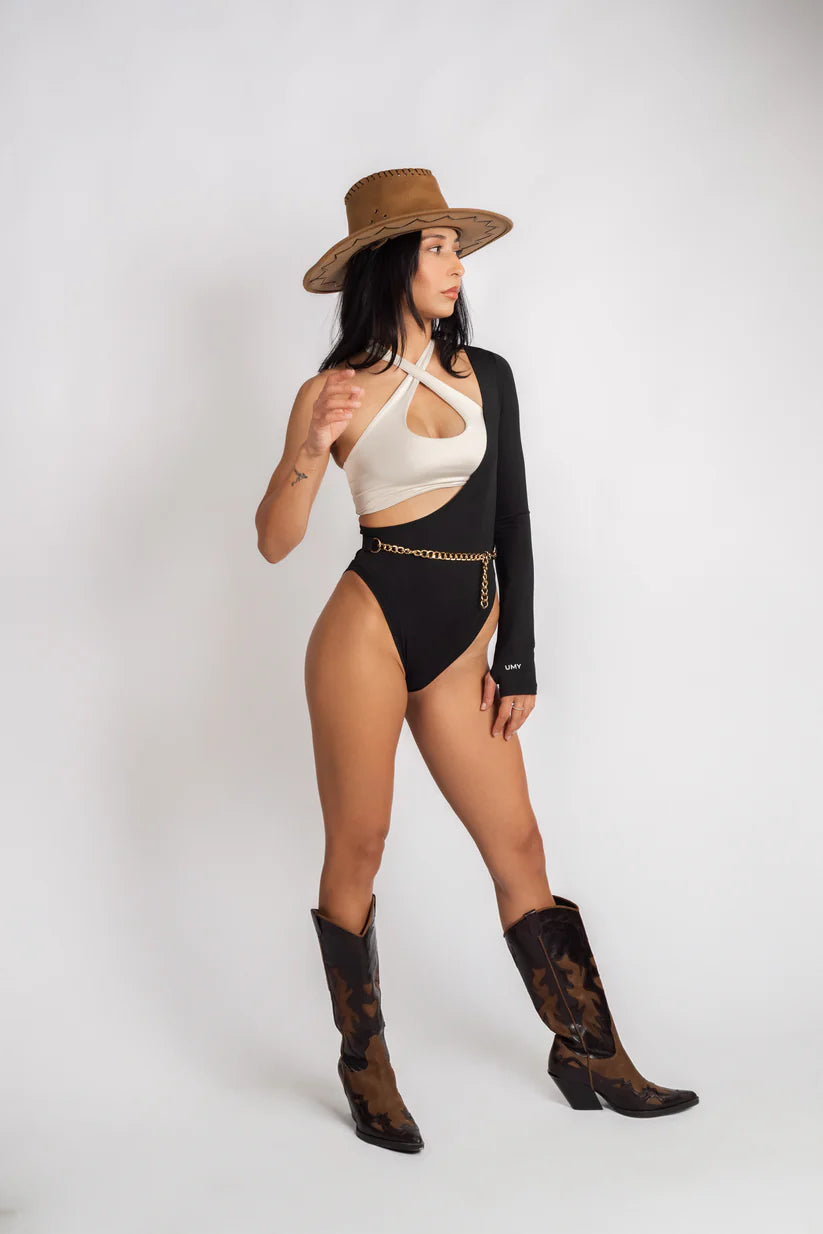 Kadın Sporcu Tek Kol Bodysuit | Umyfit