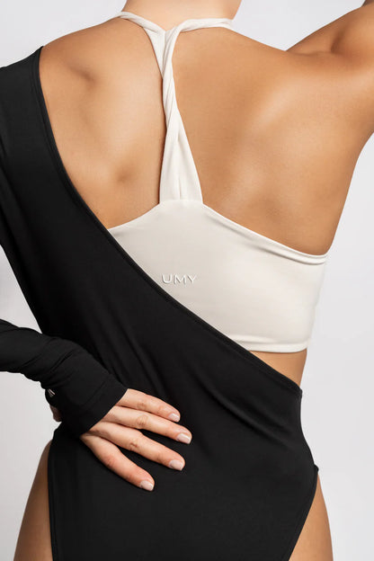 Kadın Sporcu Tek Kol Bodysuit | Umyfit